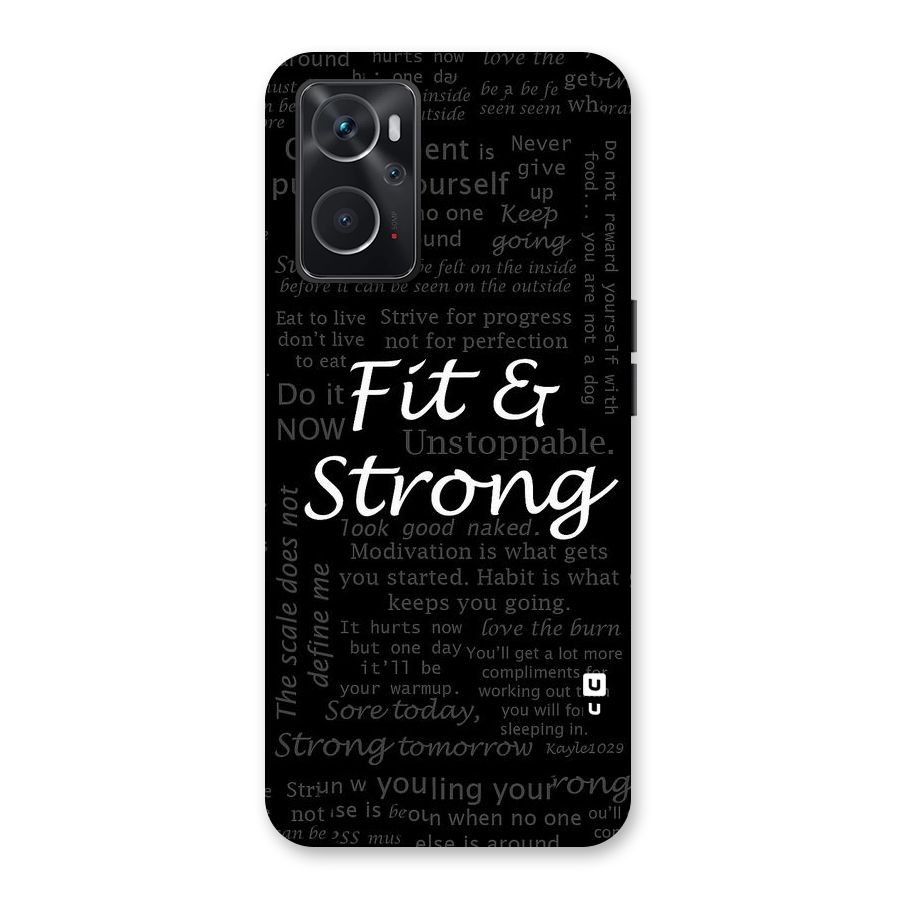Fit And Strong Back Case for Oppo K10 4G