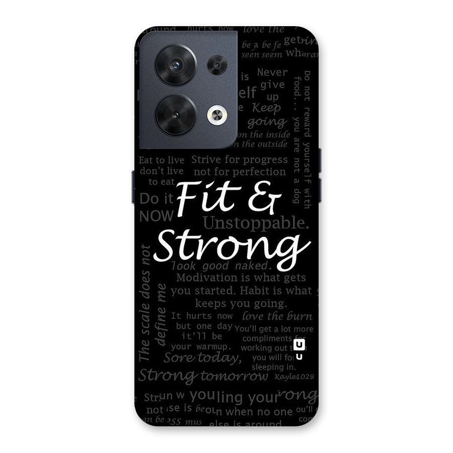 Fit And Strong Back Case for Oppo Reno8 5G