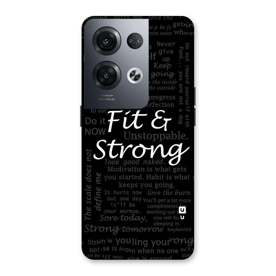 Fit And Strong Back Case for Oppo Reno8 Pro 5G