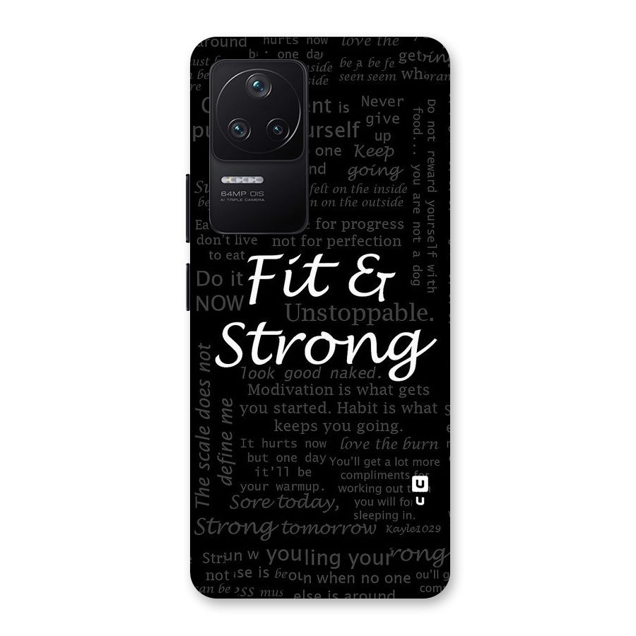 Fit And Strong Back Case for Poco F4 5G