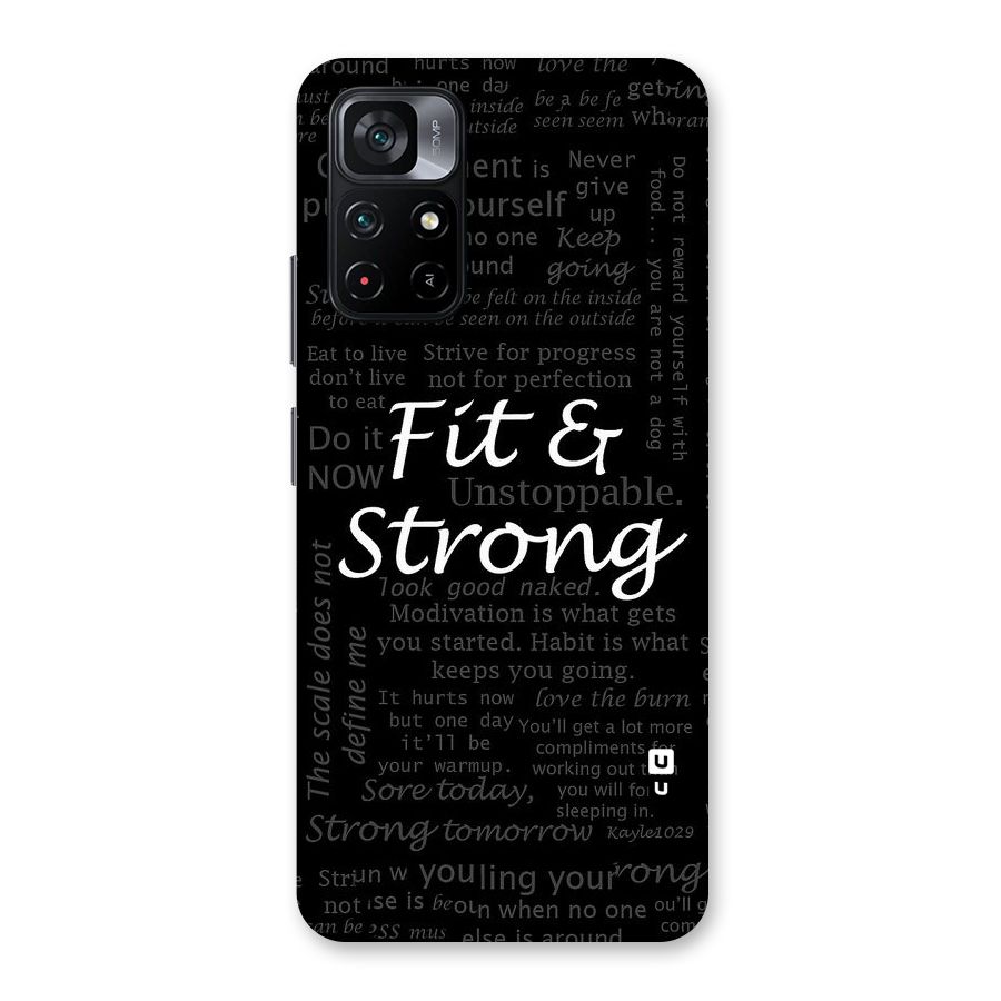 Fit And Strong Back Case for Poco M4 Pro 5G