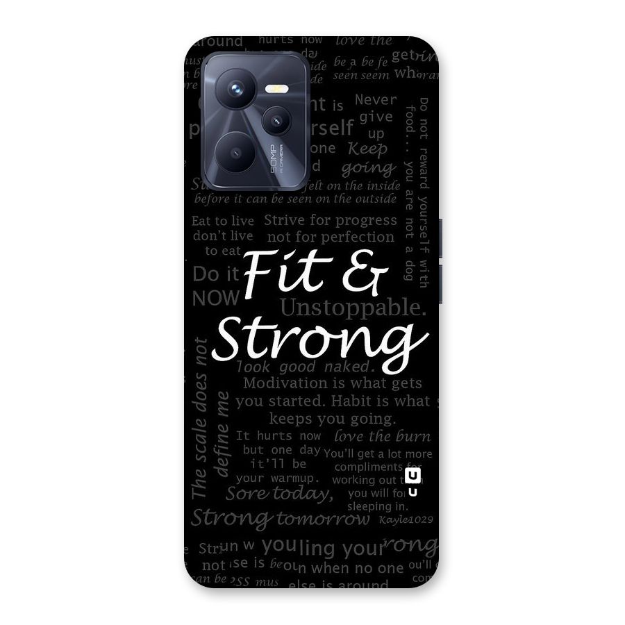 Fit And Strong Back Case for Realme C35
