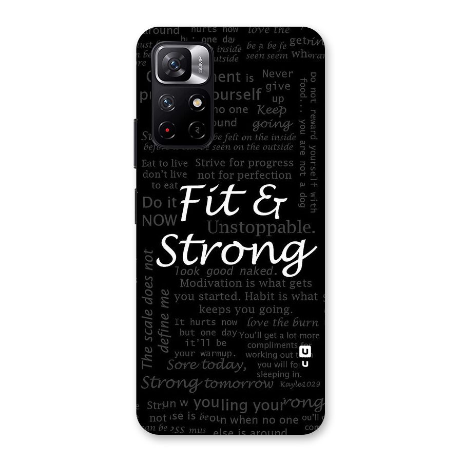 Fit And Strong Back Case for Redmi Note 11T 5G