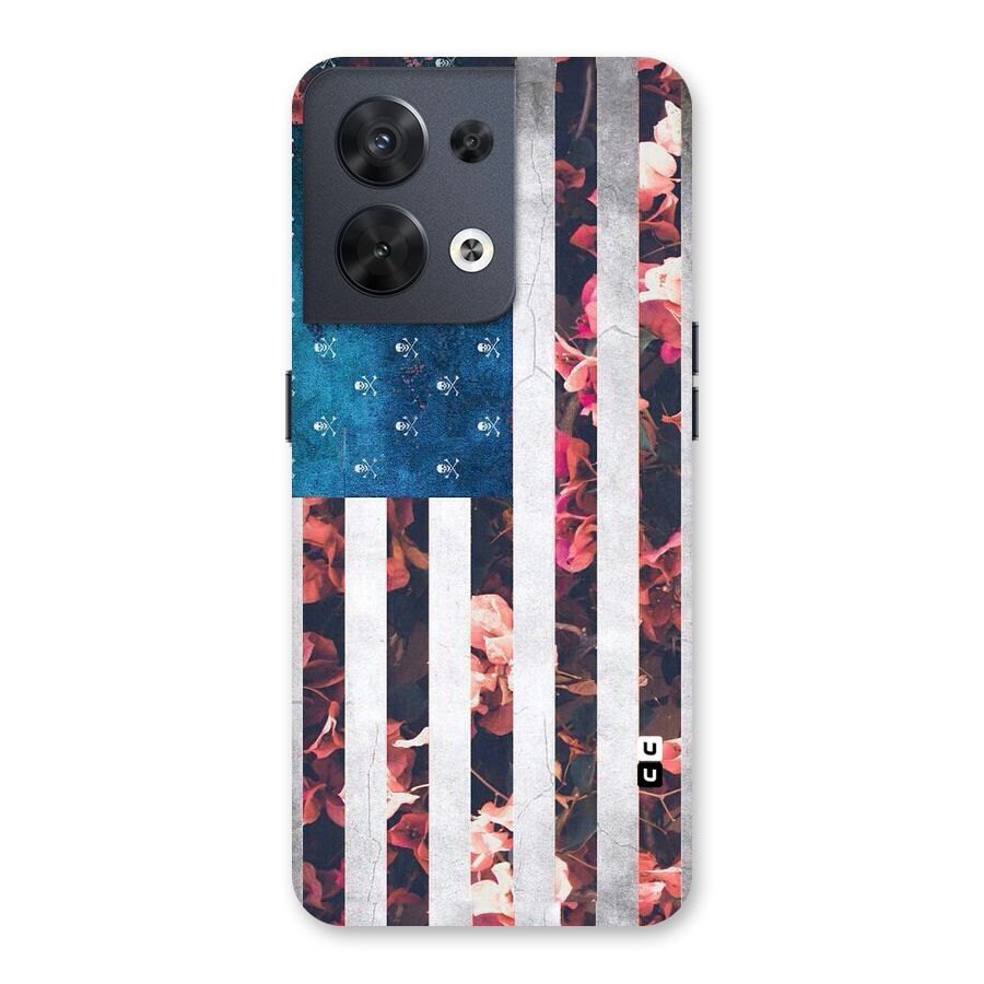 Flag Stripes Back Case for Oppo Reno8 5G