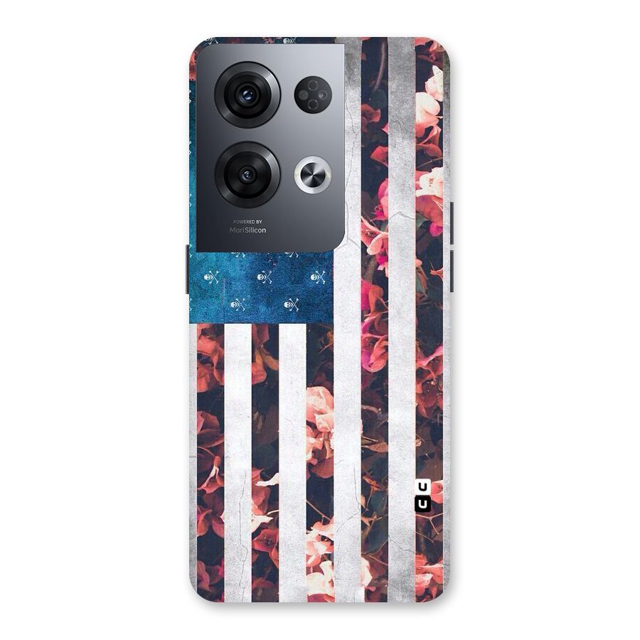Flag Stripes Back Case for Oppo Reno8 Pro 5G