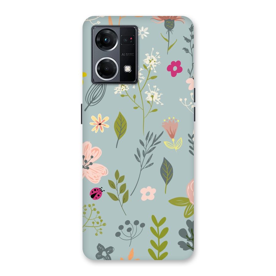 Flawless Flowers Glass Back Case for Oppo F21 Pro 5G