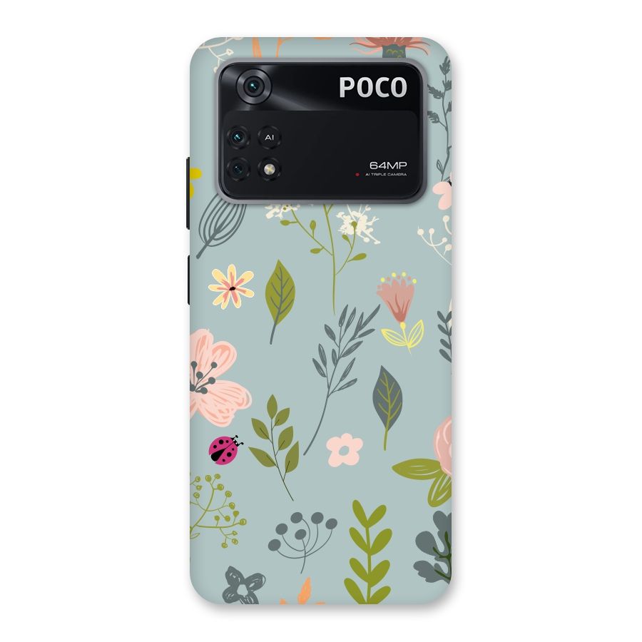 Flawless Flowers Back Case for Poco M4 Pro 4G