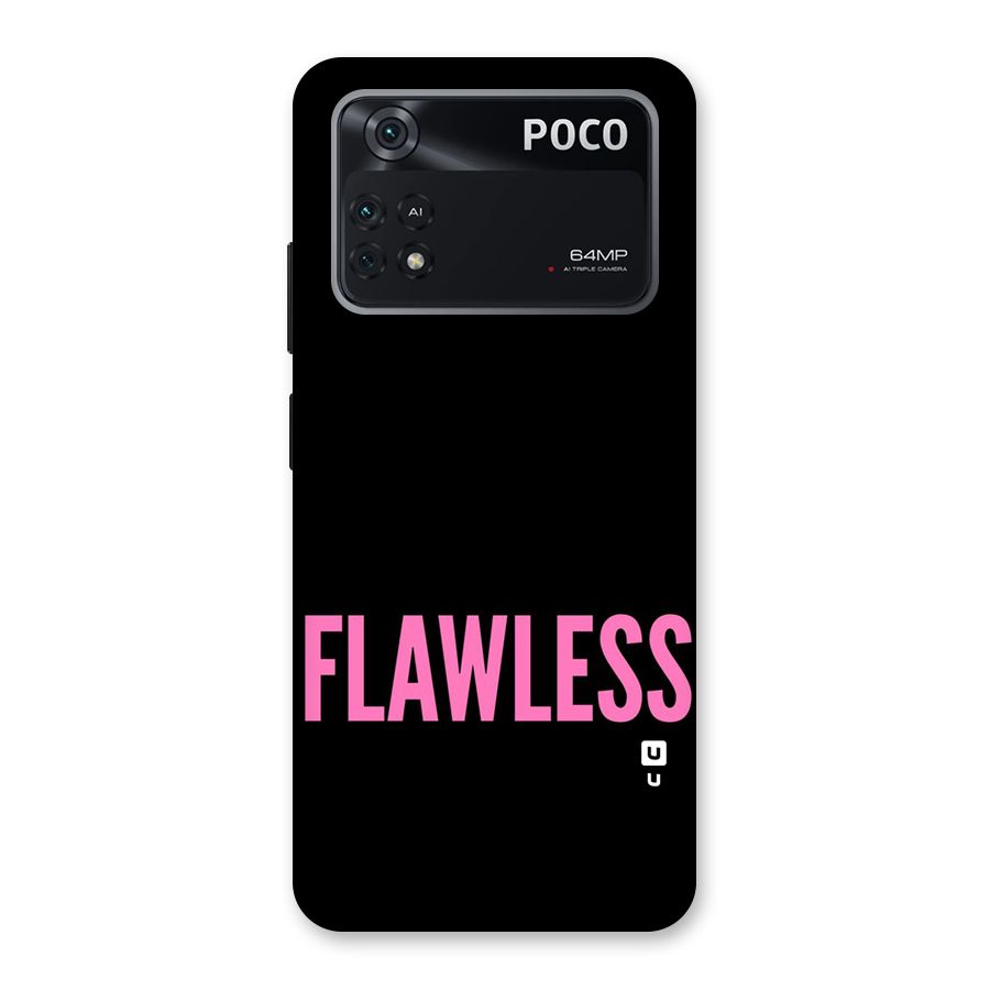 Flawless Pink Design Back Case for Poco M4 Pro 4G
