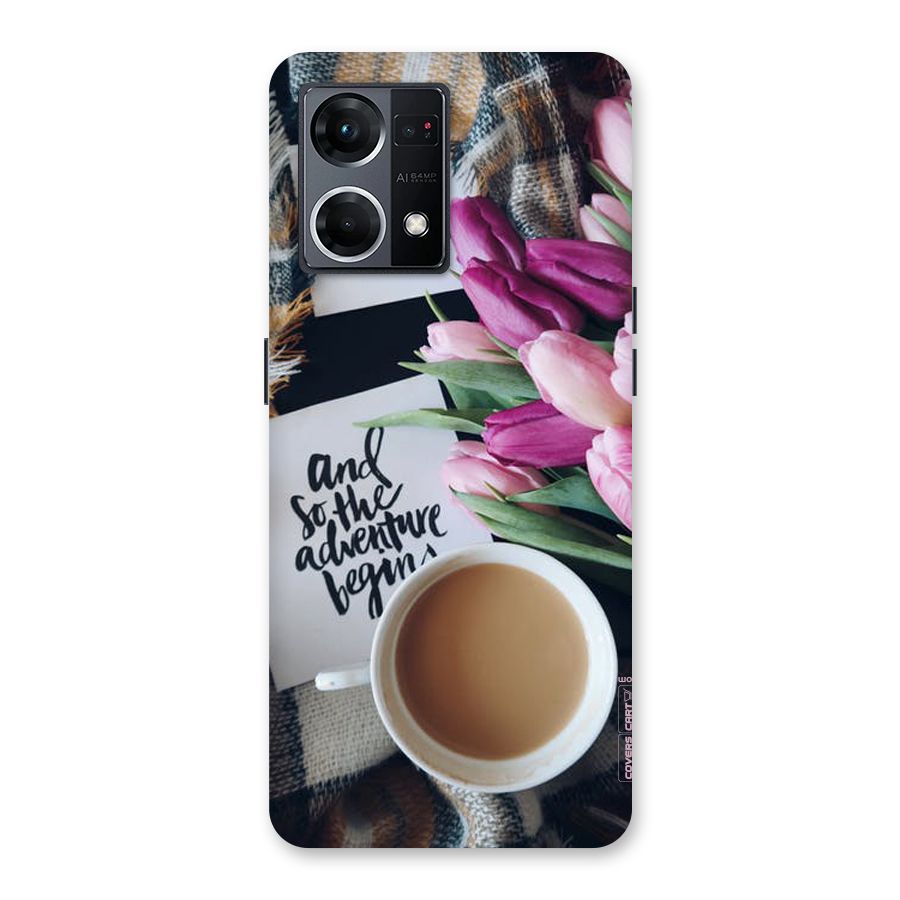 Floral Adventure Glass Back Case for Oppo F21 Pro 5G