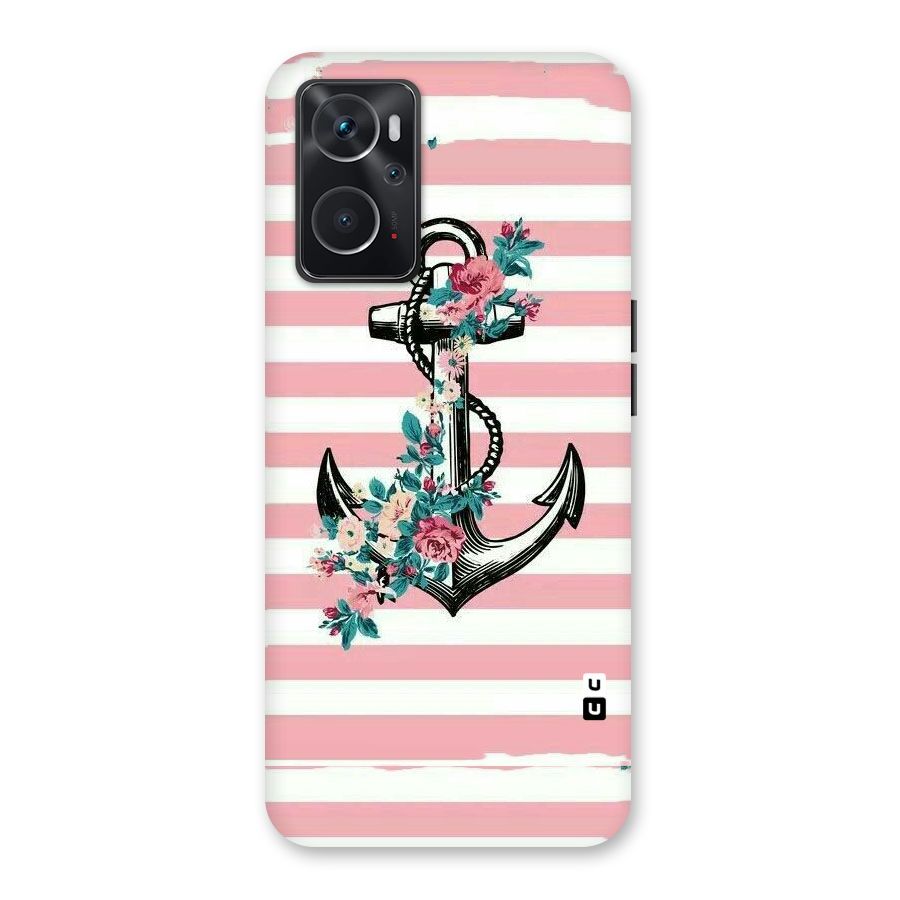 Floral Anchor Back Case for Oppo K10 4G