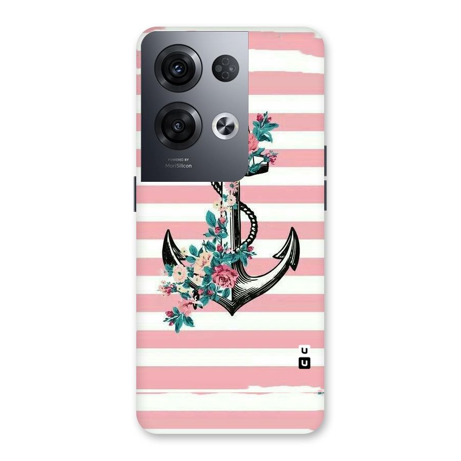 Floral Anchor Back Case for Oppo Reno8 Pro 5G