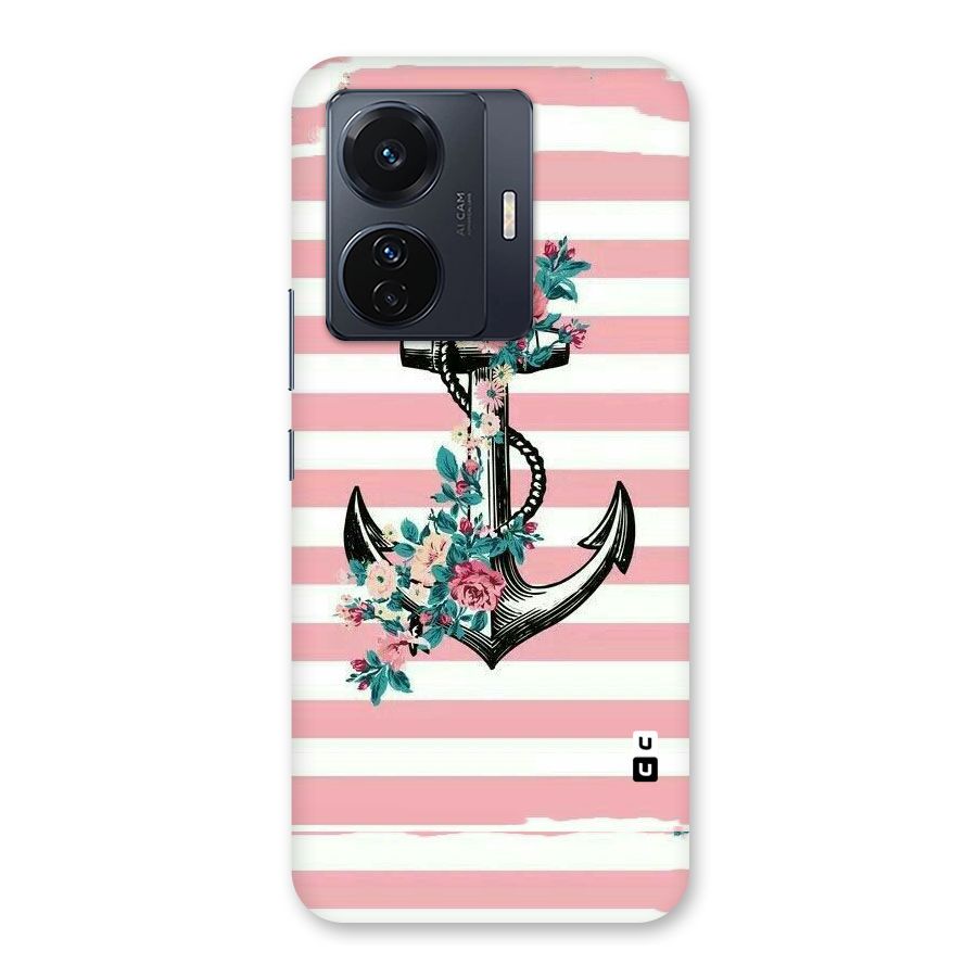 Floral Anchor Back Case for Vivo T1 Pro