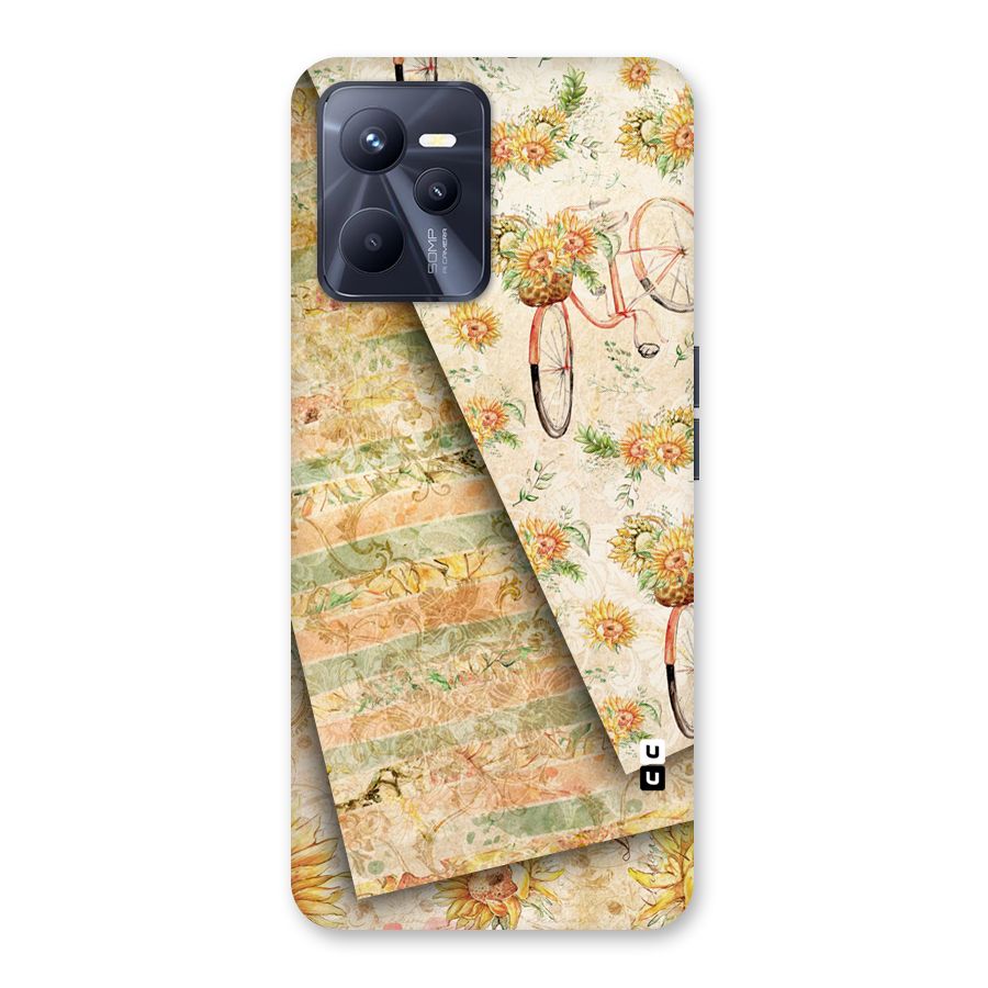 Floral Bicycle Back Case for Realme C35