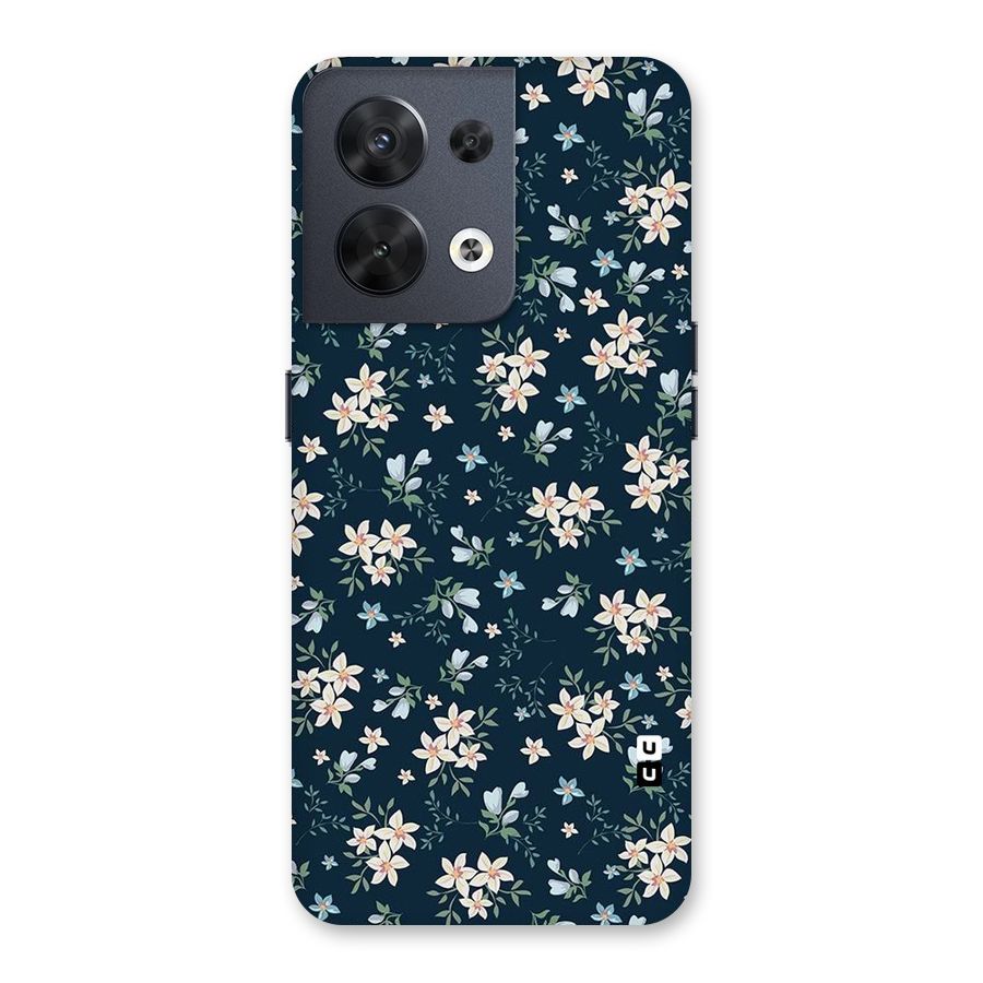Floral Blue Bloom Back Case for Oppo Reno8 5G