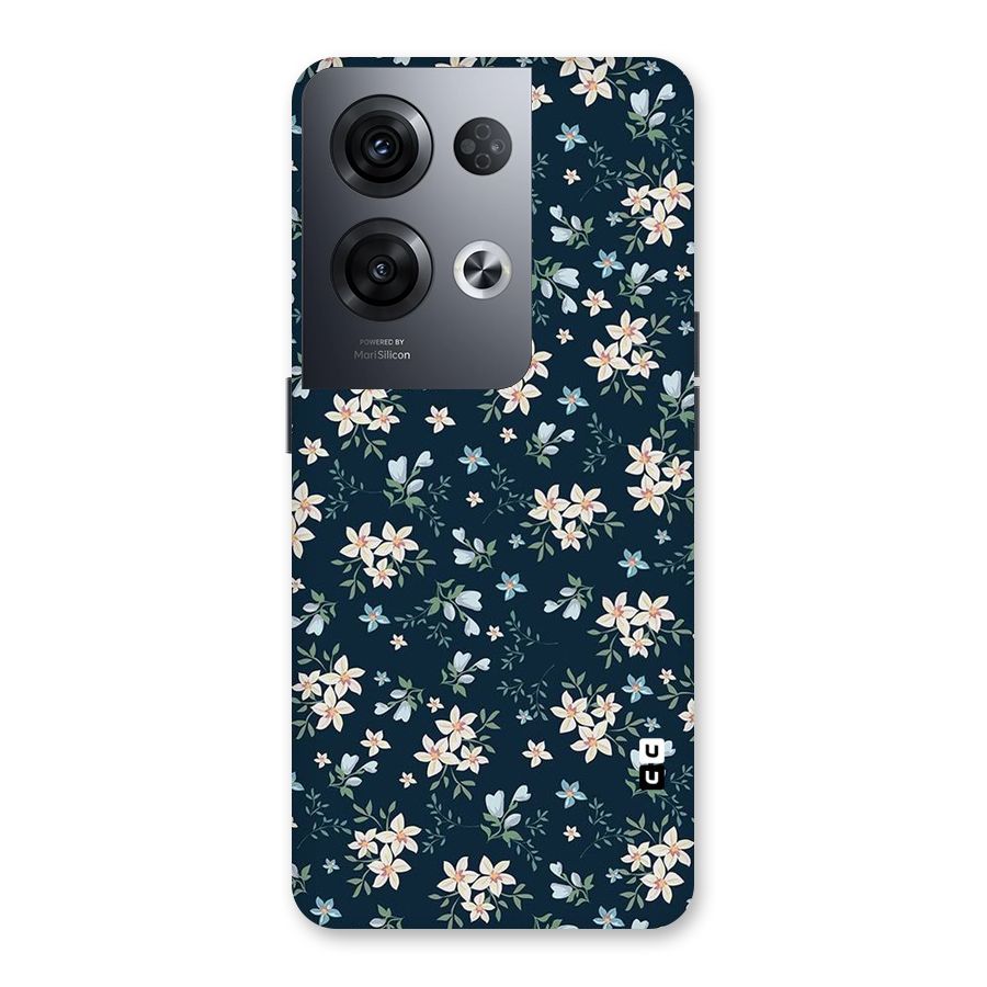 Floral Blue Bloom Back Case for Oppo Reno8 Pro 5G