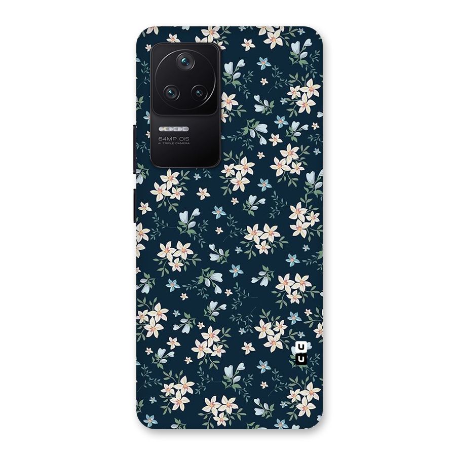 Floral Blue Bloom Back Case for Poco F4 5G