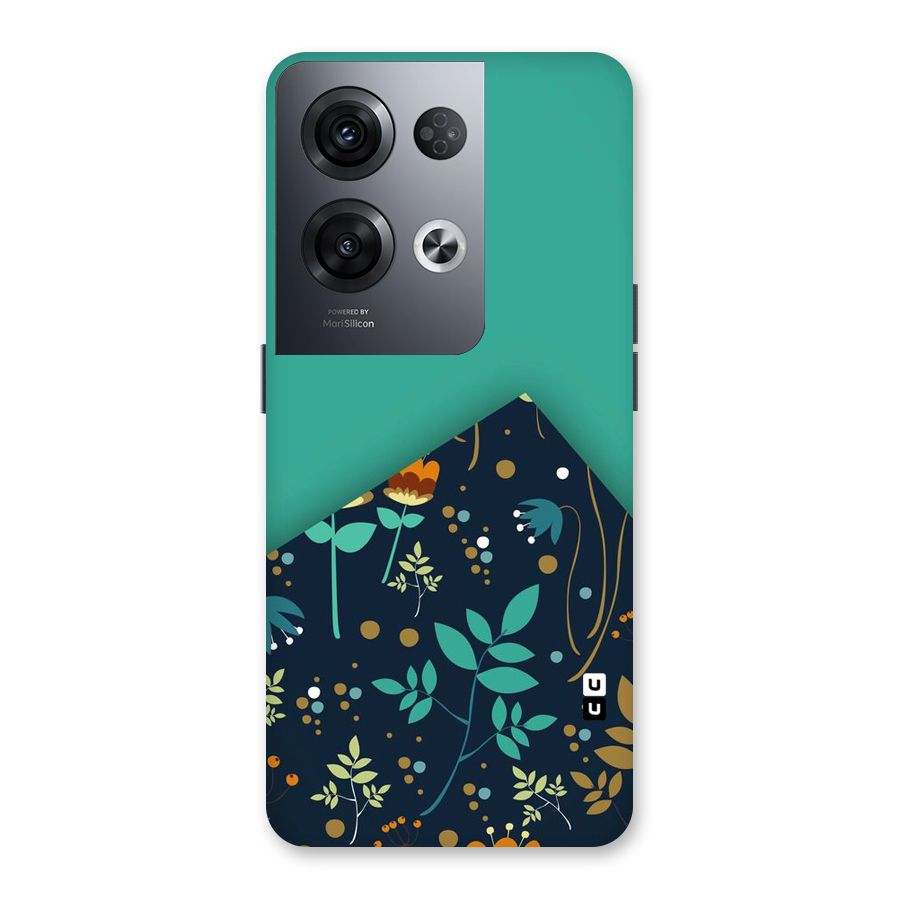 Floral Corner Back Case for Oppo Reno8 Pro 5G