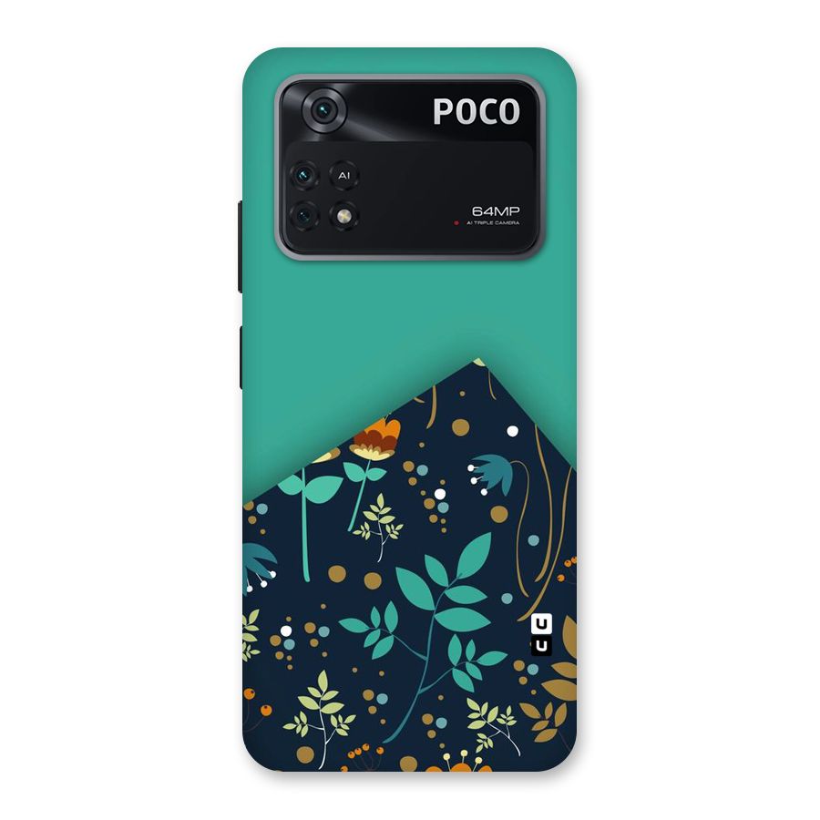 Floral Corner Back Case for Poco M4 Pro 4G
