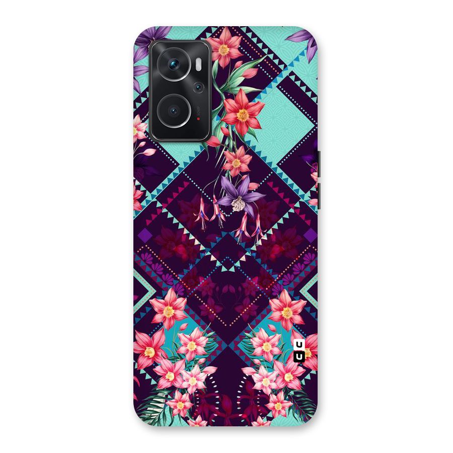 Floral Diamonds Back Case for Oppo K10 4G