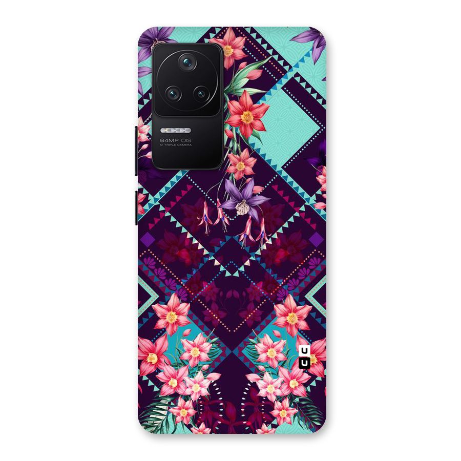 Floral Diamonds Back Case for Poco F4 5G