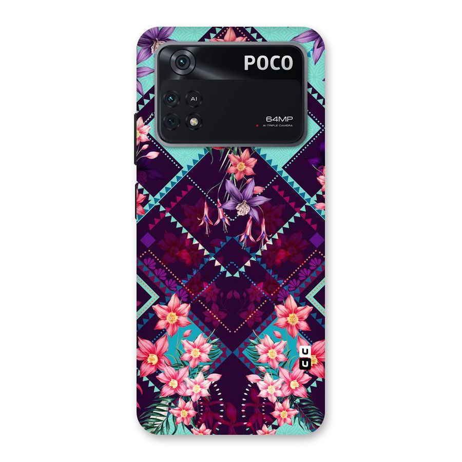 Floral Diamonds Back Case for Poco M4 Pro 4G