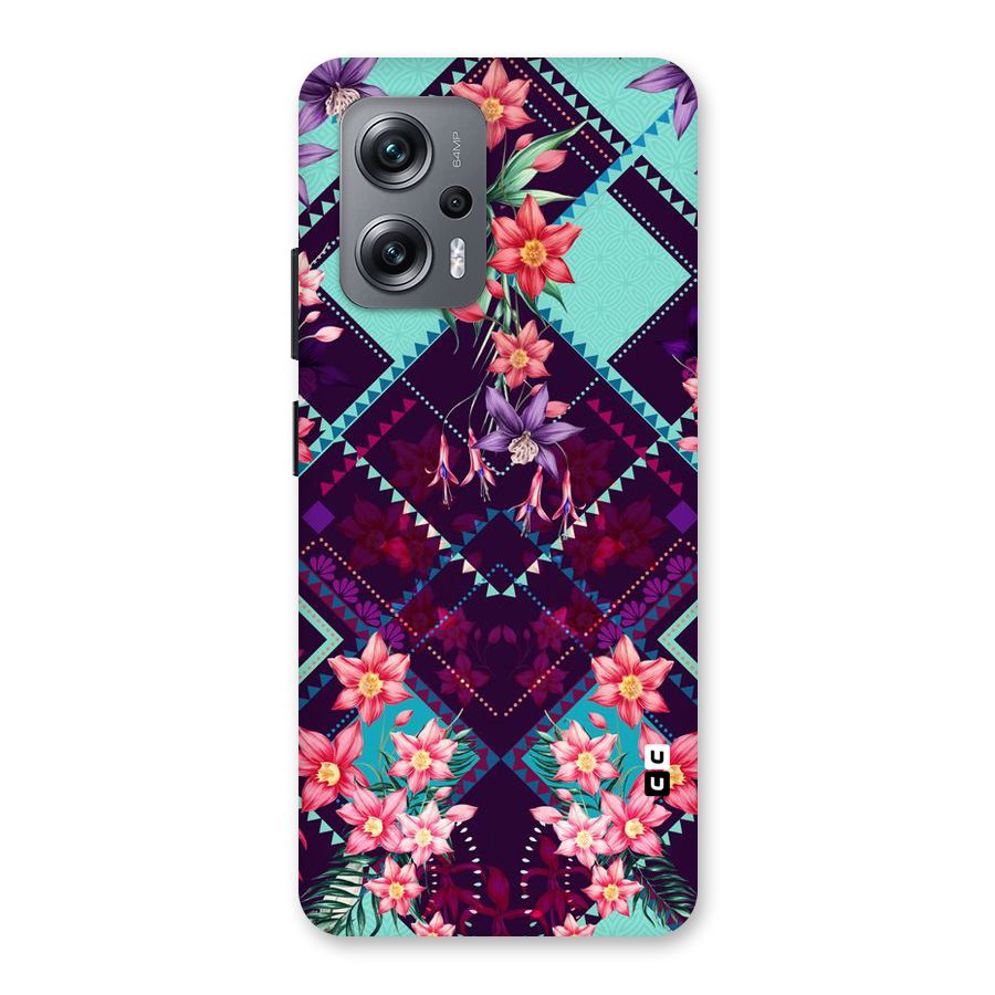 Floral Diamonds Back Case for Redmi K50i
