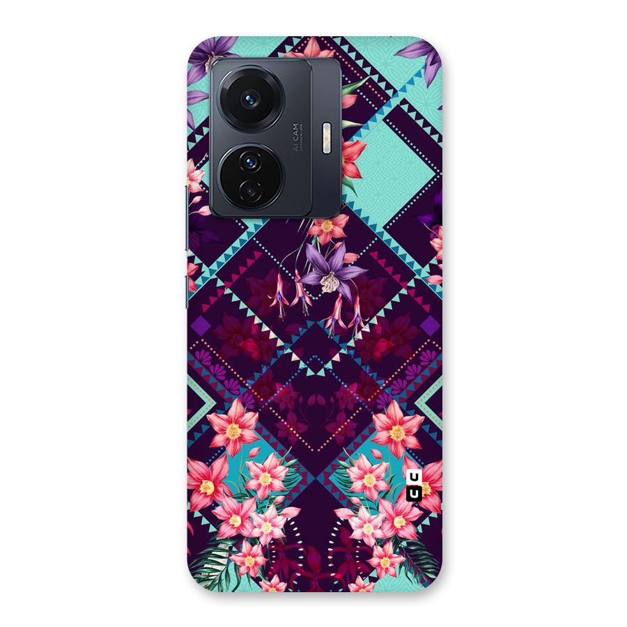 Floral Diamonds Back Case for Vivo T1 Pro
