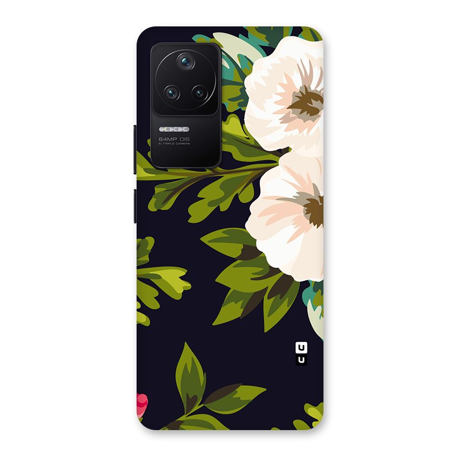 Floral Leaves Back Case for Poco F4 5G