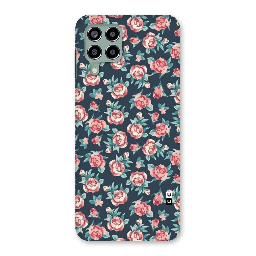 Floral Navy Bloom Back Case for Galaxy M33