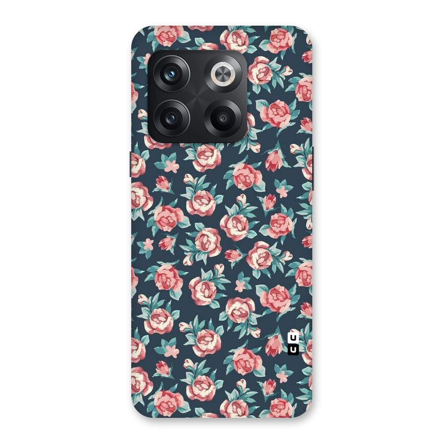 Floral Navy Bloom Back Case for OnePlus 10T