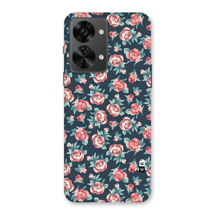 Floral Navy Bloom Back Case for OnePlus Nord 2T