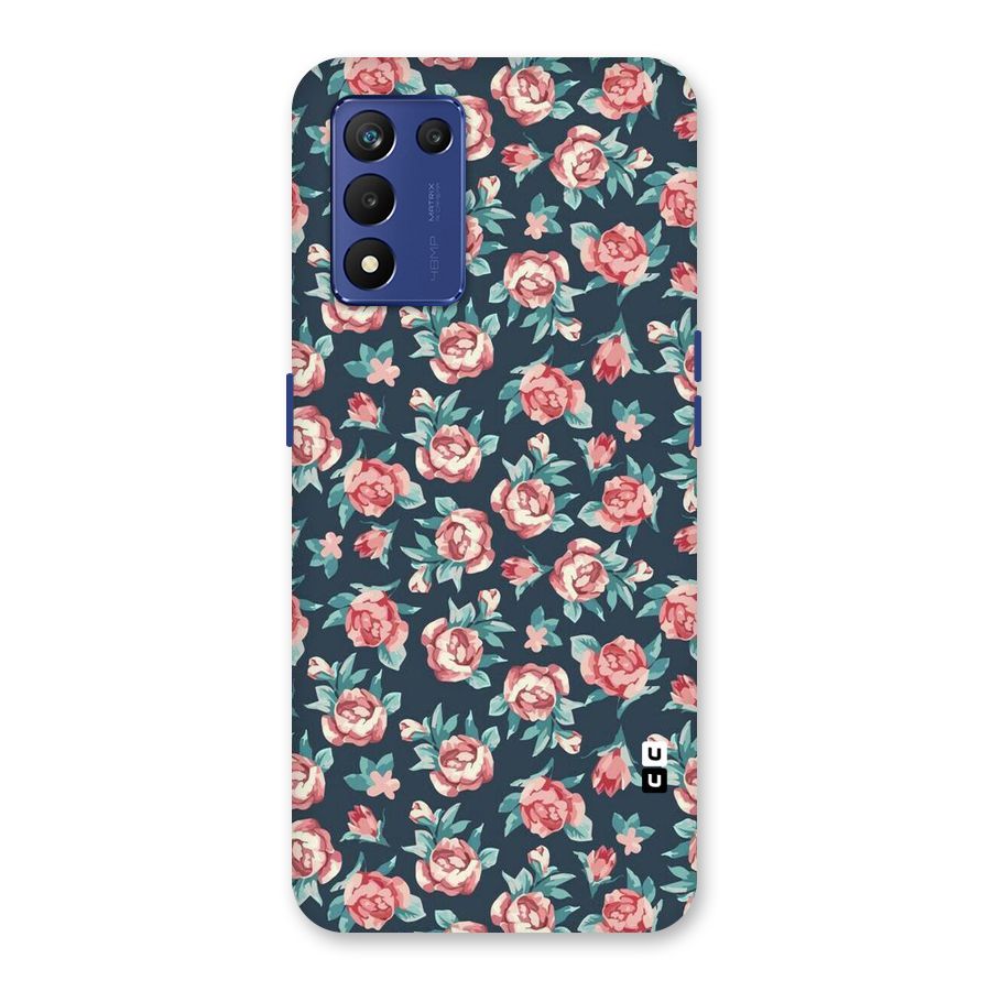 Floral Navy Bloom Back Case for Realme 9 5G Speed