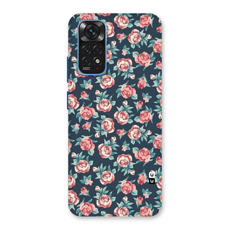 Floral Navy Bloom Back Case for Redmi Note 11S
