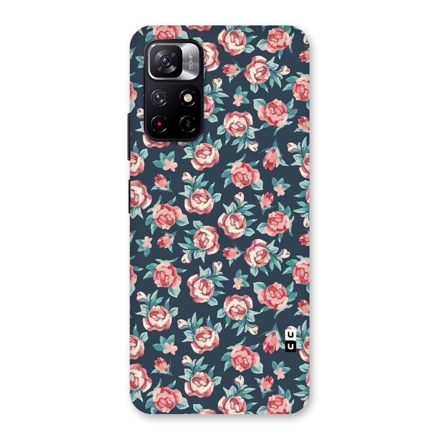 Floral Navy Bloom Back Case for Redmi Note 11T 5G
