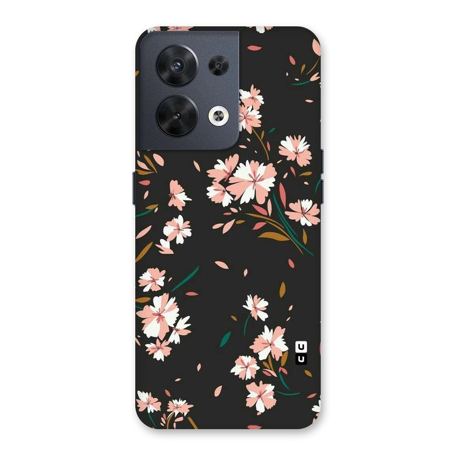 Floral Petals Peach Back Case for Oppo Reno8 5G