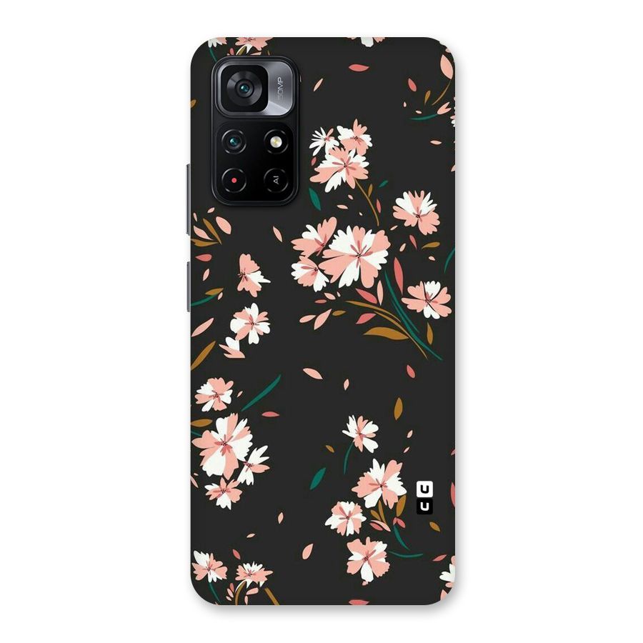 Floral Petals Peach Back Case for Poco M4 Pro 5G