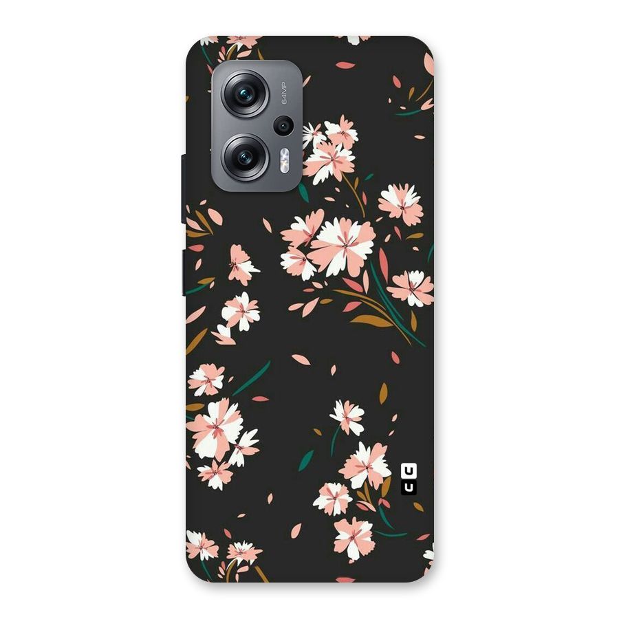 Floral Petals Peach Back Case for Redmi K50i