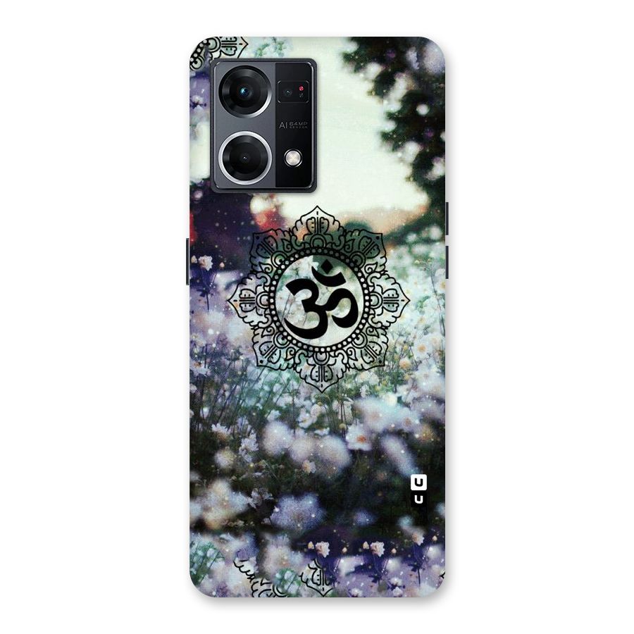 Floral Pray Glass Back Case for Oppo F21 Pro 5G