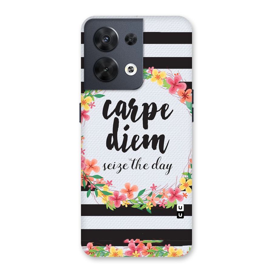 Floral Seize The Day Back Case for Oppo Reno8 5G