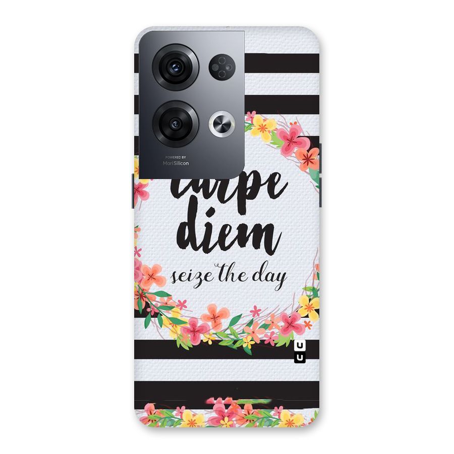Floral Seize The Day Back Case for Oppo Reno8 Pro 5G