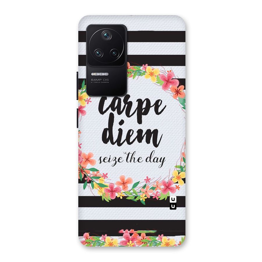 Floral Seize The Day Back Case for Poco F4 5G