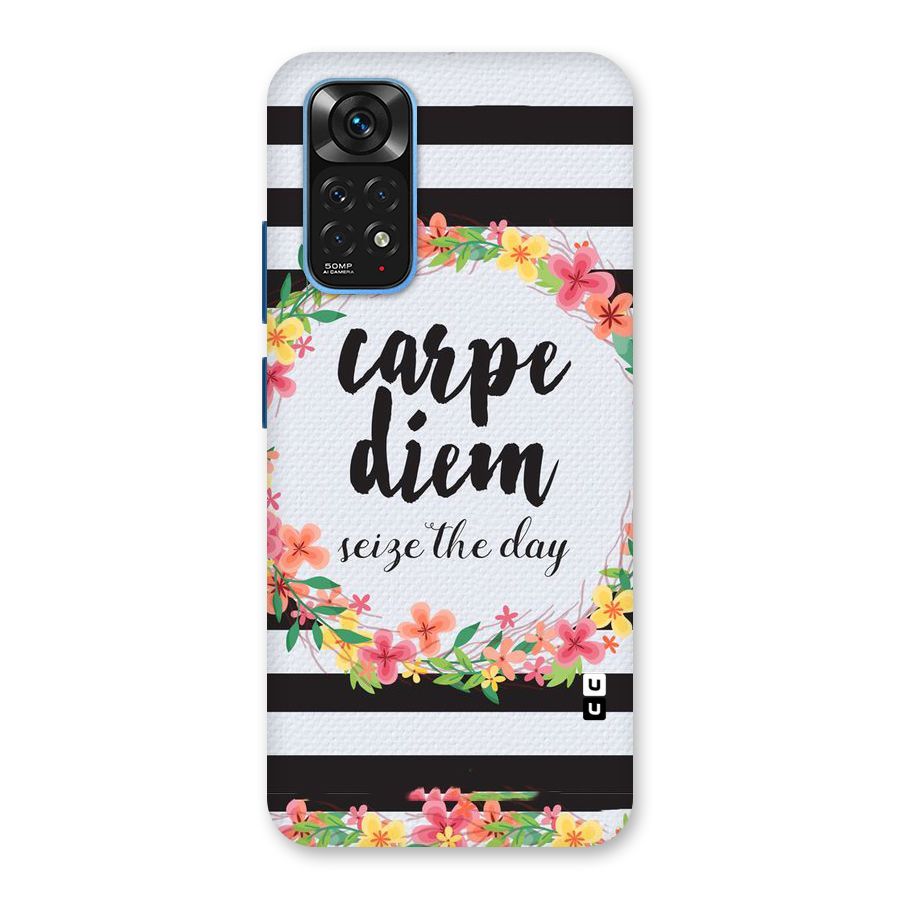 Floral Seize The Day Back Case for Redmi Note 11S