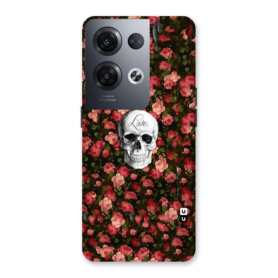 Floral Skull Love Back Case for Oppo Reno8 Pro 5G