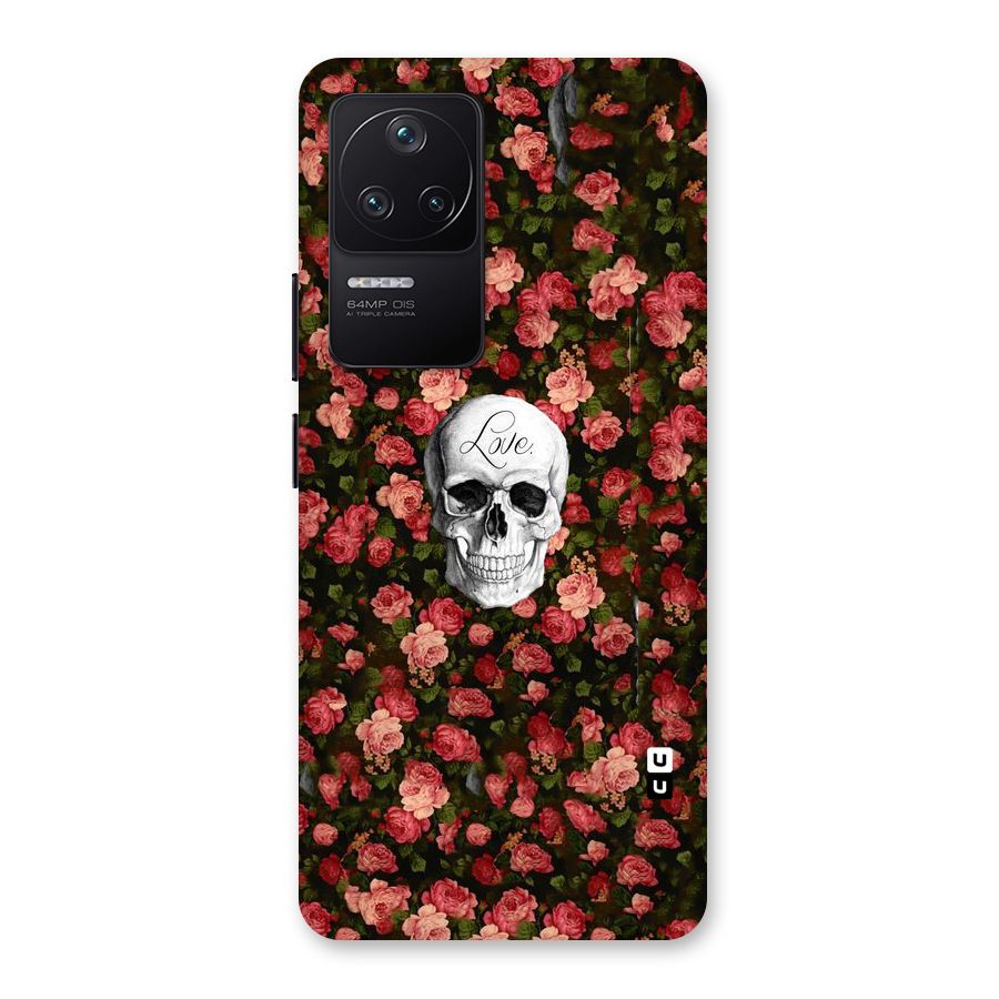 Floral Skull Love Back Case for Poco F4 5G