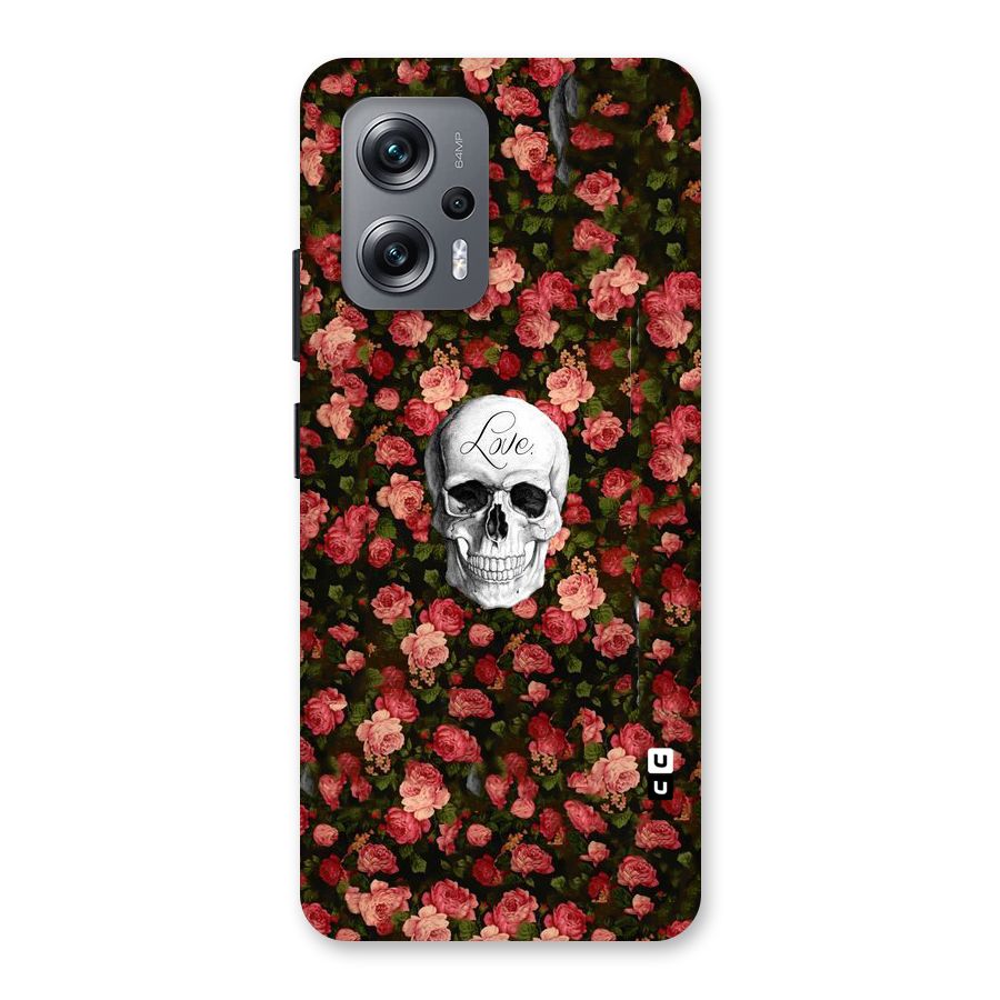 Floral Skull Love Back Case for Redmi K50i