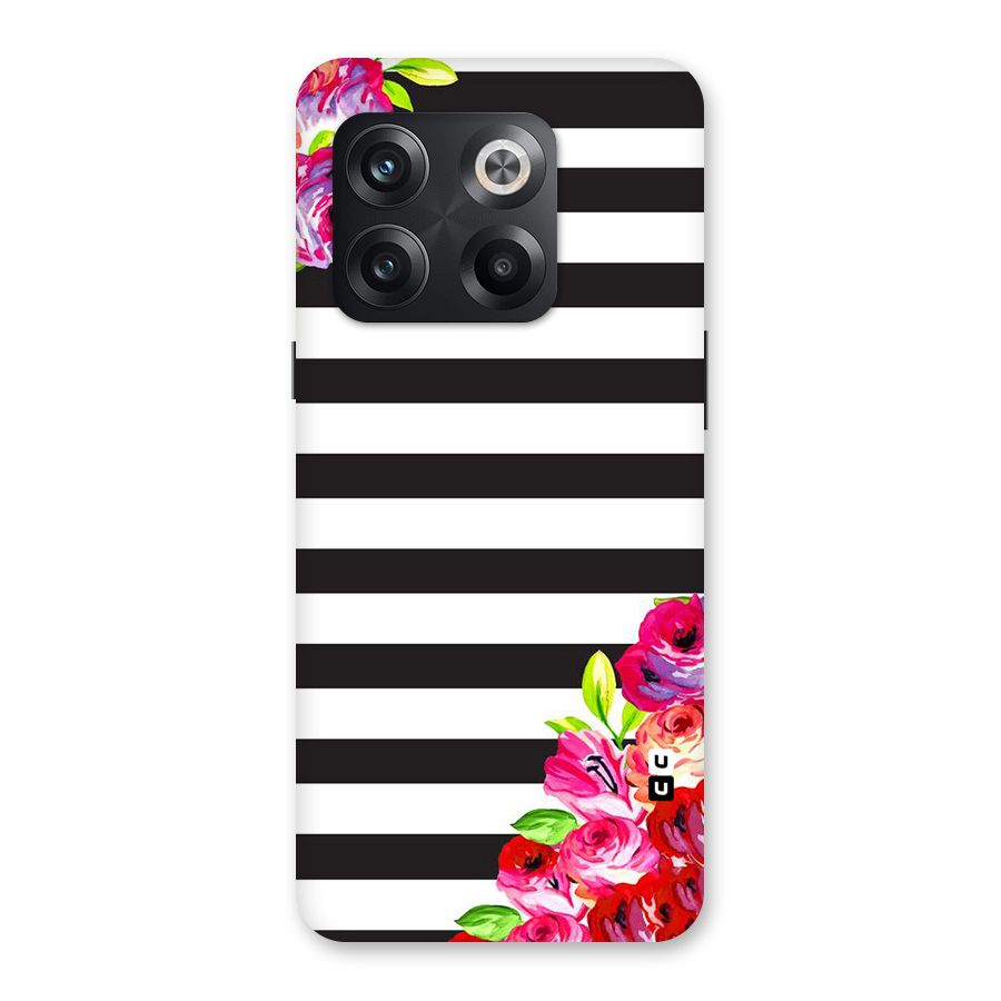 Floral Stripes Back Case for OnePlus 10T