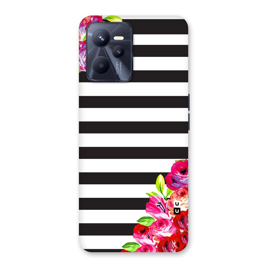Floral Stripes Back Case for Realme C35