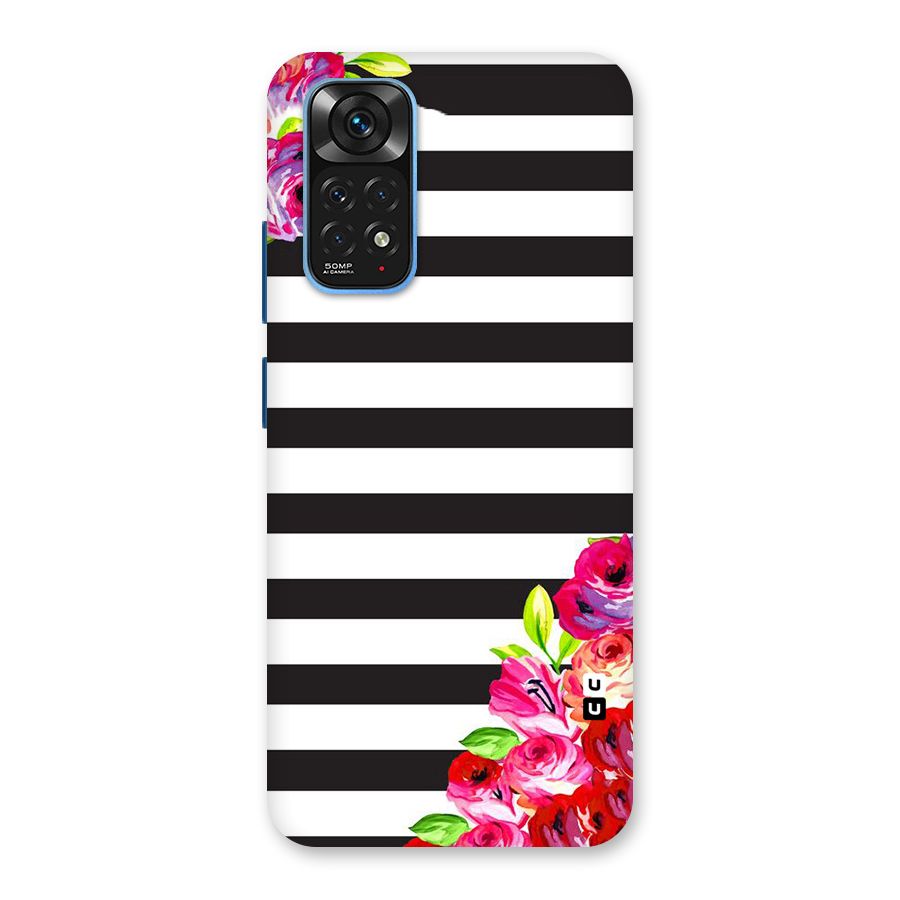Floral Stripes Back Case for Redmi Note 11S