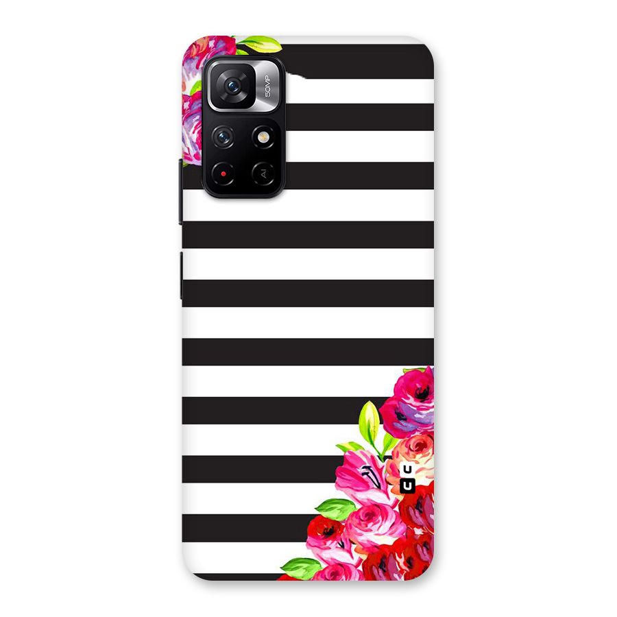 Floral Stripes Back Case for Redmi Note 11T 5G
