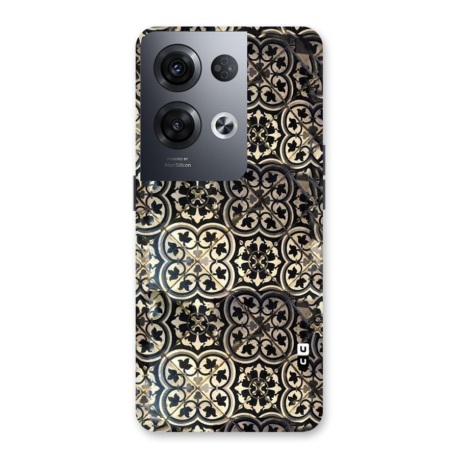 Floral Tile Back Case for Oppo Reno8 Pro 5G
